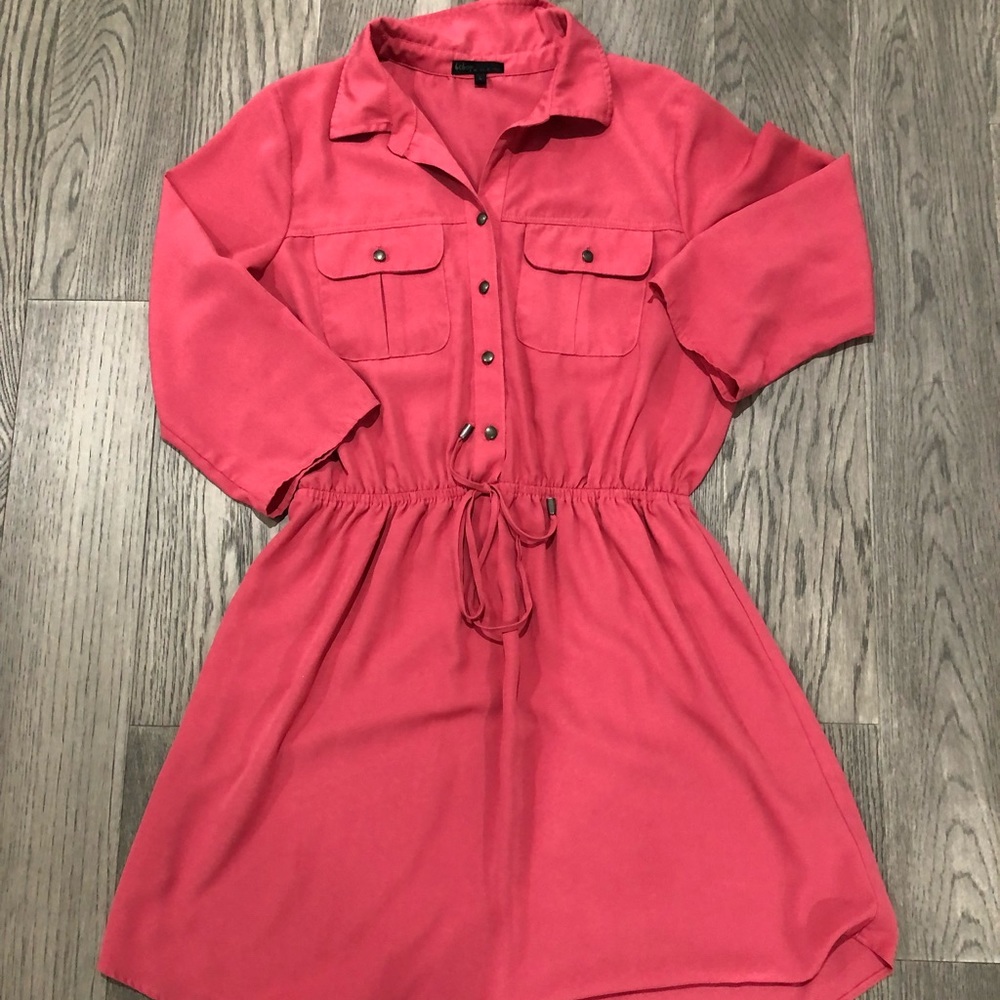 Pink collared dress